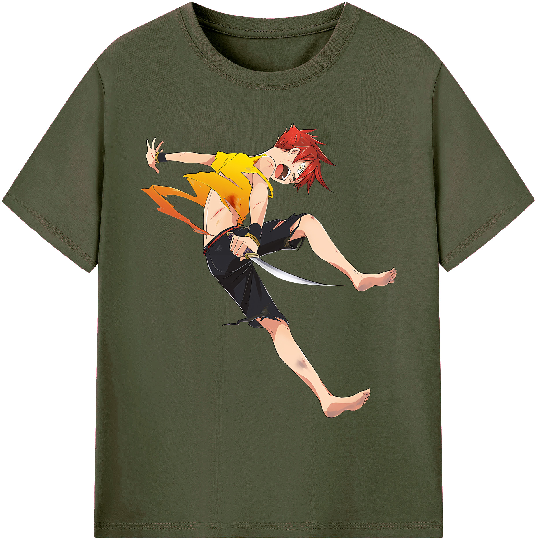 （画像用） 刀剣乱舞 Touken Ranbu 綿100％ メンズ半袖Tシャツ｜肌触りやわらか＆通気性